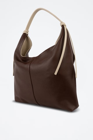 Sac porté épaule en cuir Tejo - Marron