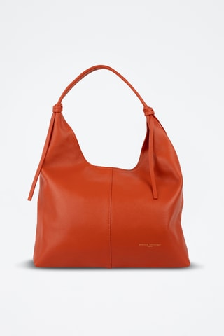 Sac porté épaule en cuir Tejo - Orange