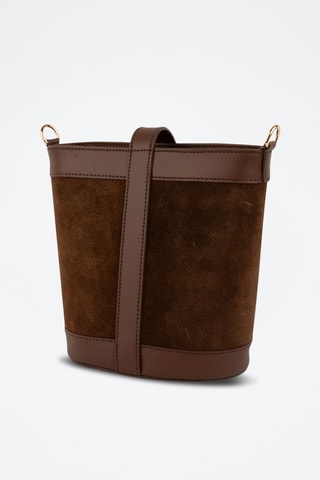 Sac porté épaule en cuir Helle - Marron