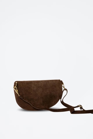 Sac bandoulière en nubuck Kimi - Camel