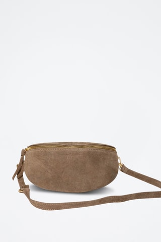 Sac bandoulière en nubuck Kimi - Taupe