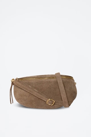 Sac bandoulière en nubuck Kimi - Taupe