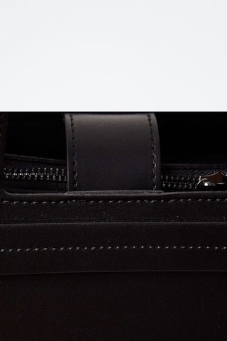 Sac à main en cuir et pochette Jane - Noir