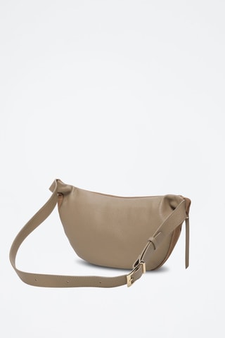 Sac banane en cuir Rachel - Taupe