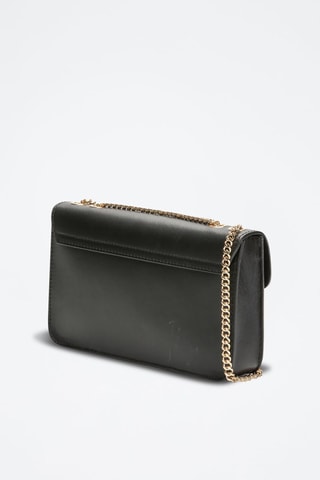 Sac bandoulière en cuir Lova - Noir