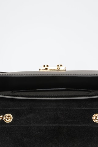 Sac bandoulière en cuir Lova - Noir