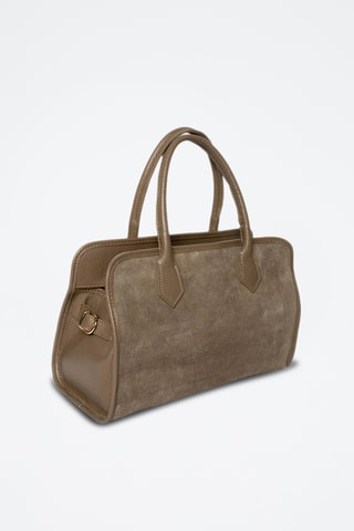 Sac à main en nubuck Chamb - Taupe