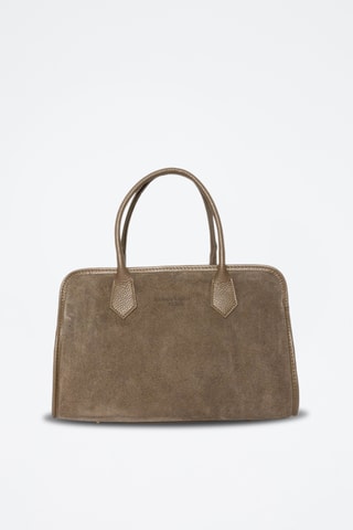 Sac à main en nubuck Chamb - Taupe