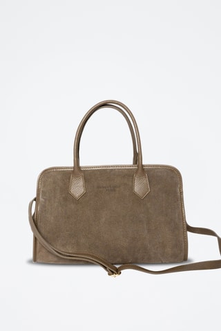 Sac à main en nubuck Chamb - Taupe