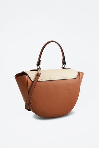 Sac bandoulière en cuir Votti - Beige