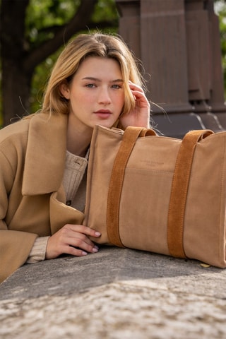 Cabas en cuir Sky - Taupe