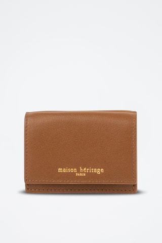 Portefeuille en cuir Noor - Camel