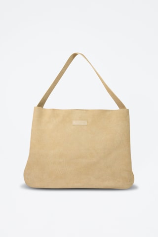 Sac porté épaule en nubuck Ori - Écru
