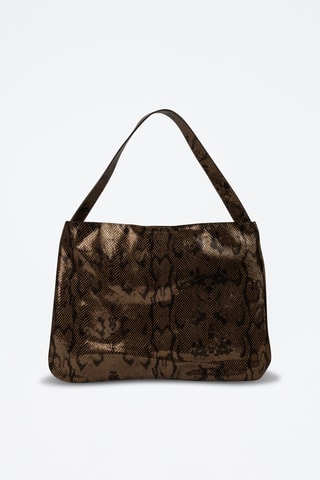 Sac porté épaule en nubuck Ori - Marron