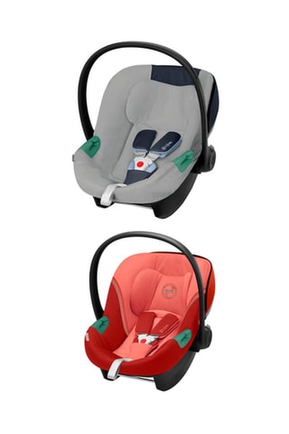 Autostoeltje Aton S2 i-Size UK - Groep 0+ en beschermhoes voor autostoeltje Aton 5 - Grijs
