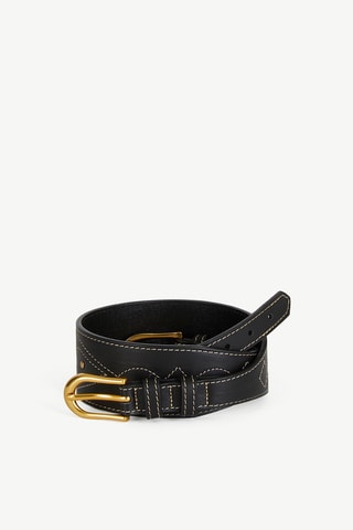 Ceinture en cuir - Noir