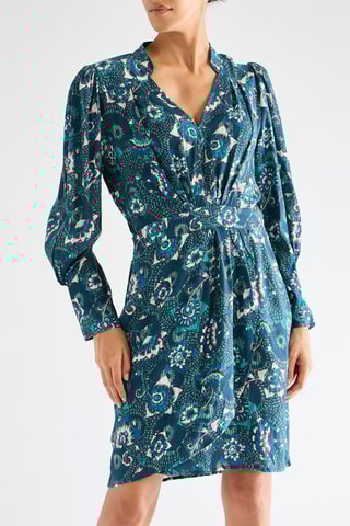 Robe portefeuille - Vert émeraude
