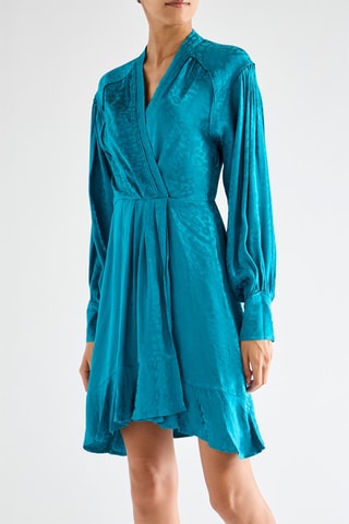 Robe portefeuille - Bleu canard