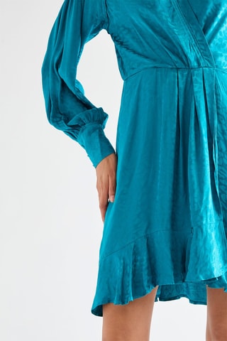 Robe portefeuille - Bleu canard