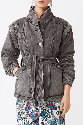 Veste en jean - Gris