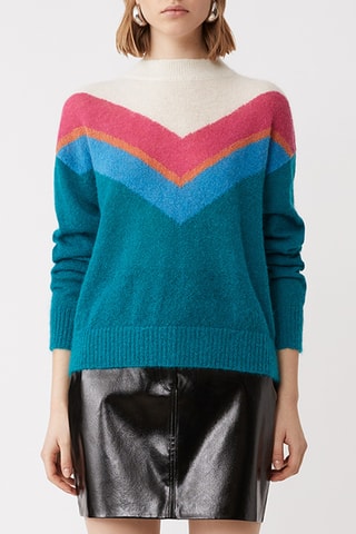 Pull en mohair et mérinos - Vert émeraude