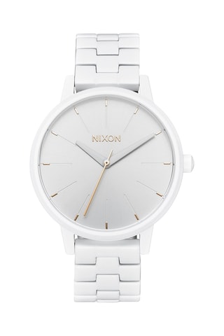 Montre à quartz en acier Kensington - Blanc