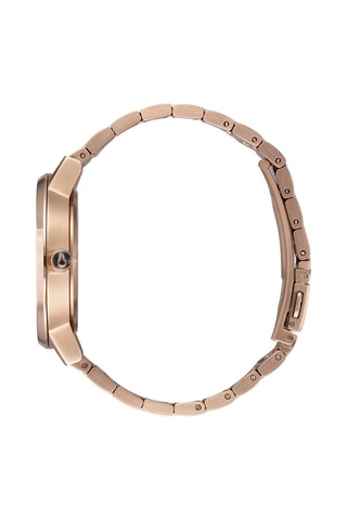 Montre à quartz en acier Kensington - Doré rose et kaki