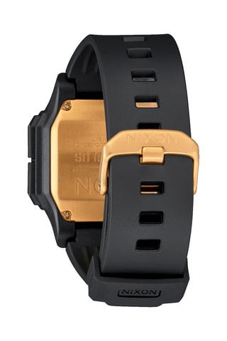 Montre digitale en silicone Regulus - Noir et doré