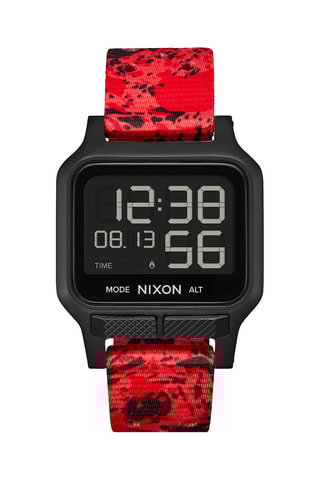 Montre digitale à quartz en nylon Heat - Chronographe - Rouge