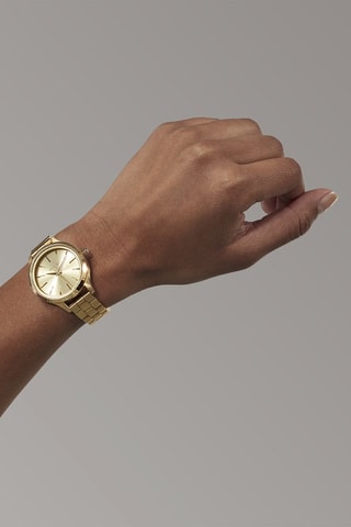 Montre à quartz en acier inoxydable Optimist - Doré