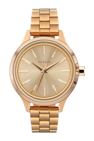 Montre à quartz en acier inoxydable Optimist - Doré