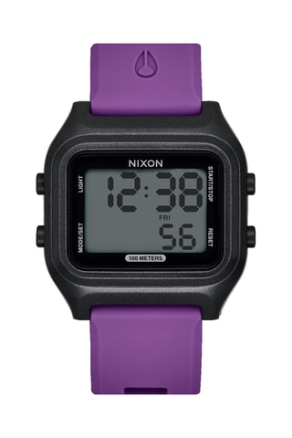 Montre digitale en silicone Ripper - Violet et noir