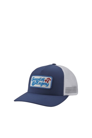 Casquette Searchin Trucker - Blanc et bleu marine