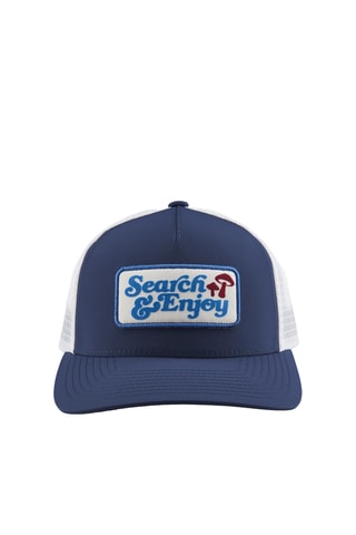Casquette Searchin Trucker - Blanc et bleu marine