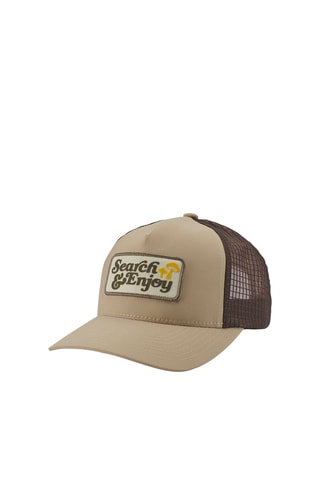 Casquette Searchin Trucker - Beige et marron