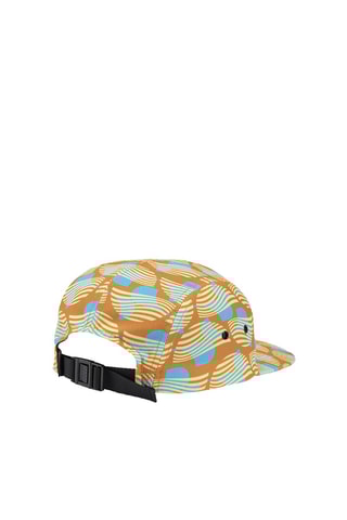 Casquette Mikey Strapback - Bleu, camel et jaune clair