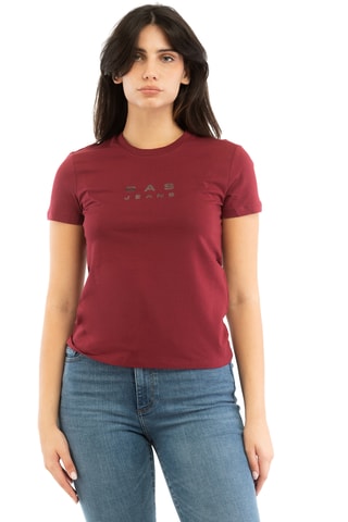 T-shirt slim - Bordô