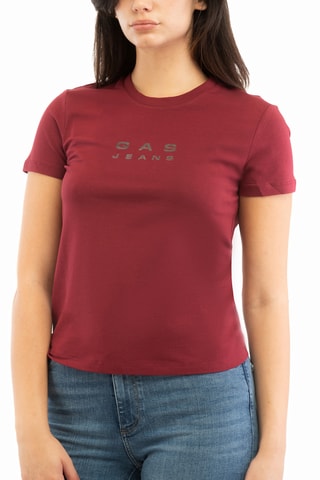 T-shirt slim - Bordô