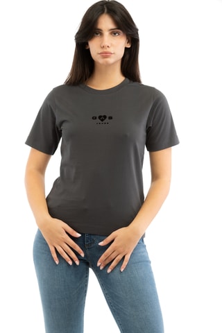T-shirt regular - Cinzento-escuro