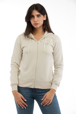 Sweat regular com capuz - Bege