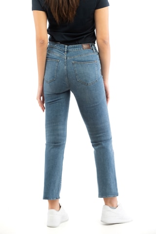 Calças de ganga skinny cintura subida - Azul-claro