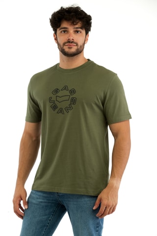 T-shirt regular - Caqui