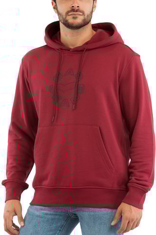 Sweat regular com capuz - Bordô