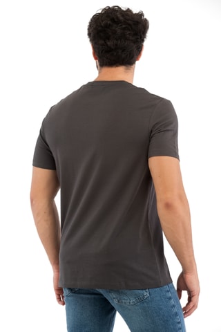 T-shirt slim - Cinzento-escuro