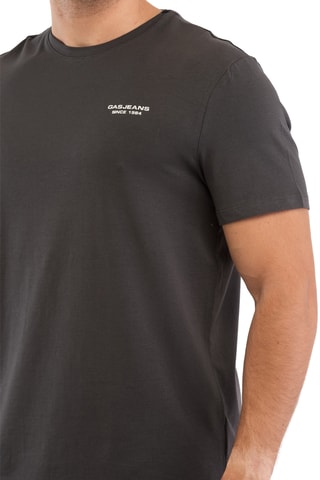 T-shirt slim - Cinzento-escuro