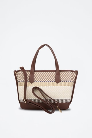 Shopper Bruin en Crèmekleurig