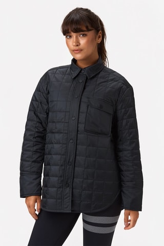 Casaco acolchoado Overshirt - Preto