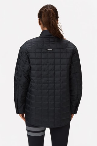 Casaco acolchoado Overshirt - Preto