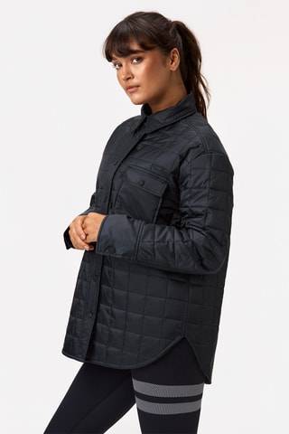 Casaco acolchoado Overshirt - Preto