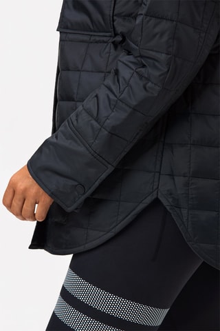 Casaco acolchoado Overshirt - Preto